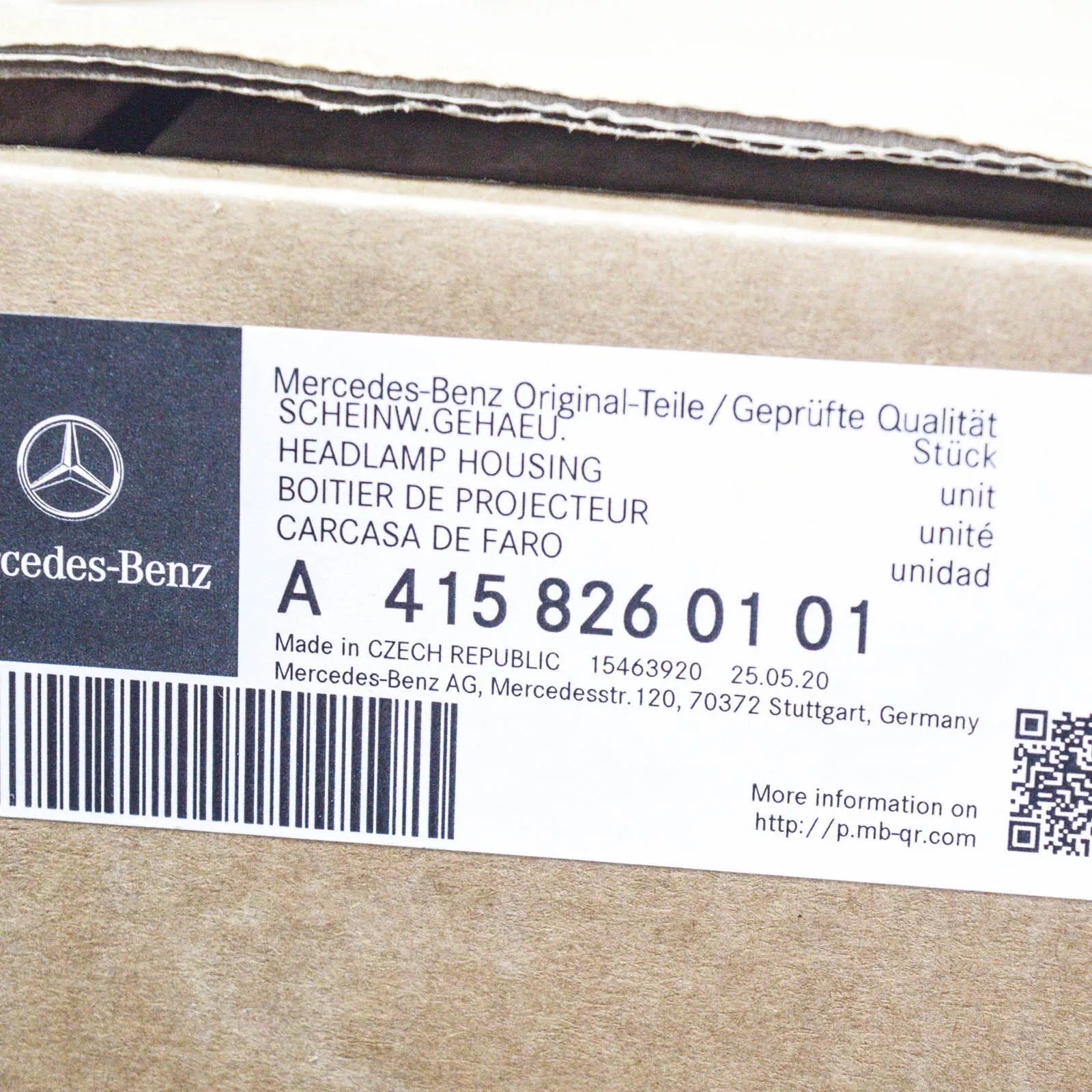 NEW MERCEDES-BENZ CITAN W415 FRONT LEFT HEADLIGHT LHD A4158260101 ORIGINAL