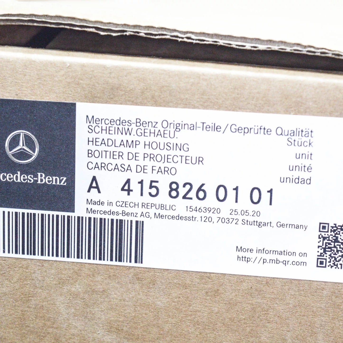 NEW MERCEDES-BENZ CITAN W415 FRONT LEFT HEADLIGHT LHD A4158260101 ORIGINAL