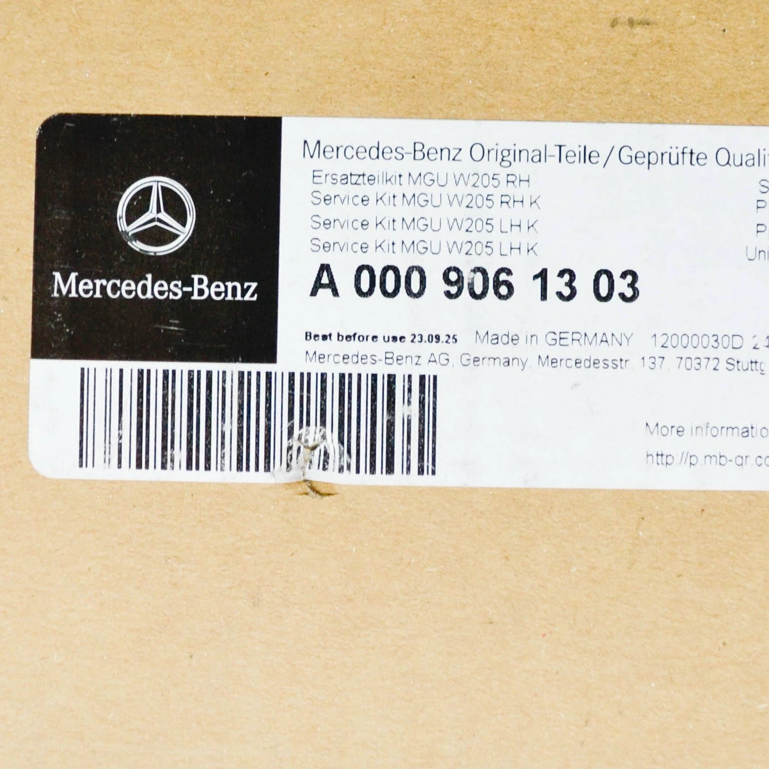 NEW MERCEDES-BENZ C W205 REAR WHEEL BRAKE RIGHT ACTUATOR A0009061303