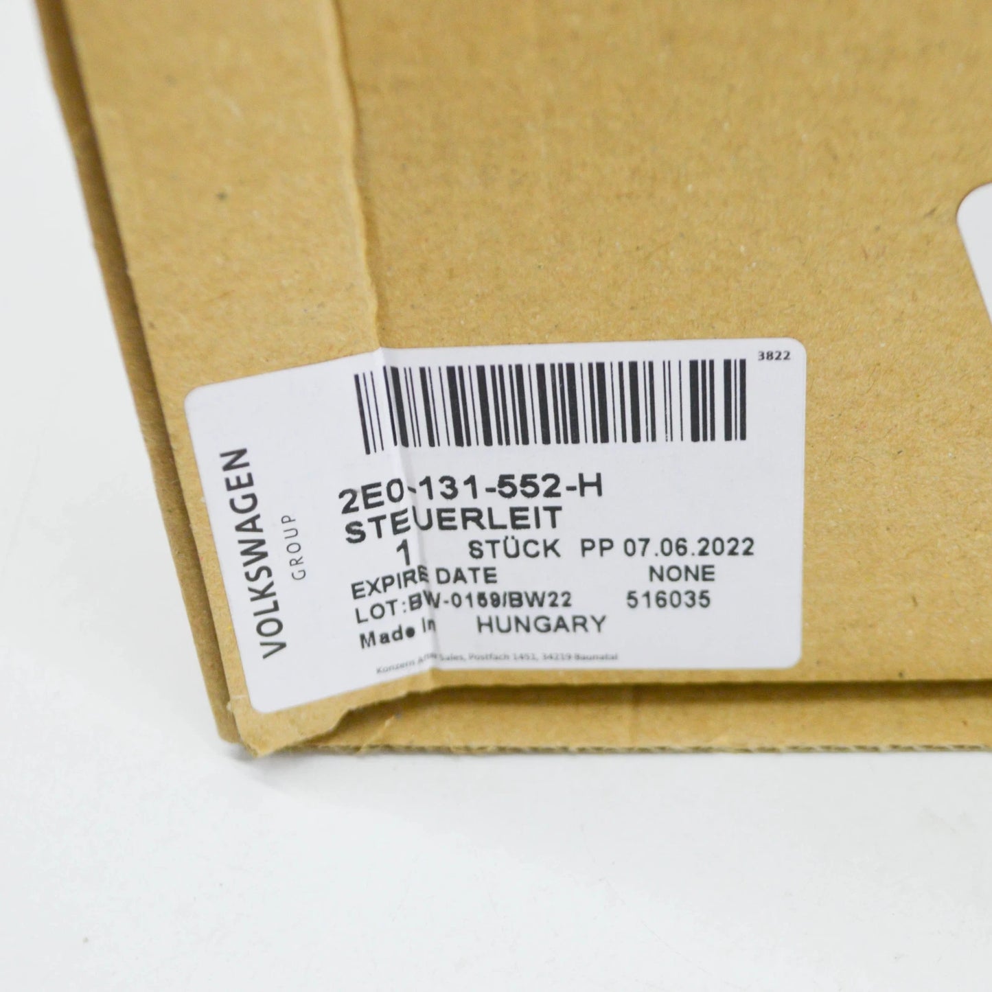 NEW VOLKSWAGEN CRAFTER 2F MK1 EXHAUST PIPE CONTROL LINE 2E0131552H ORIGINAL