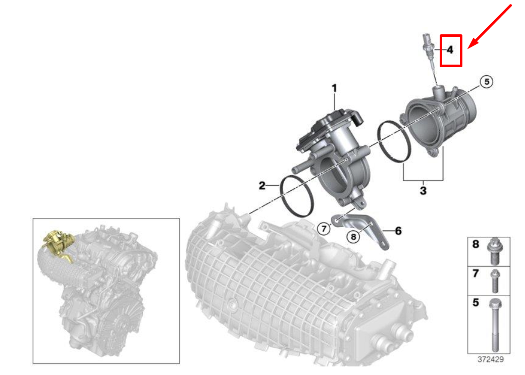 new bmw 3 f30 fuel temperature sensor 13628626176 8626176 2021 14512098 original