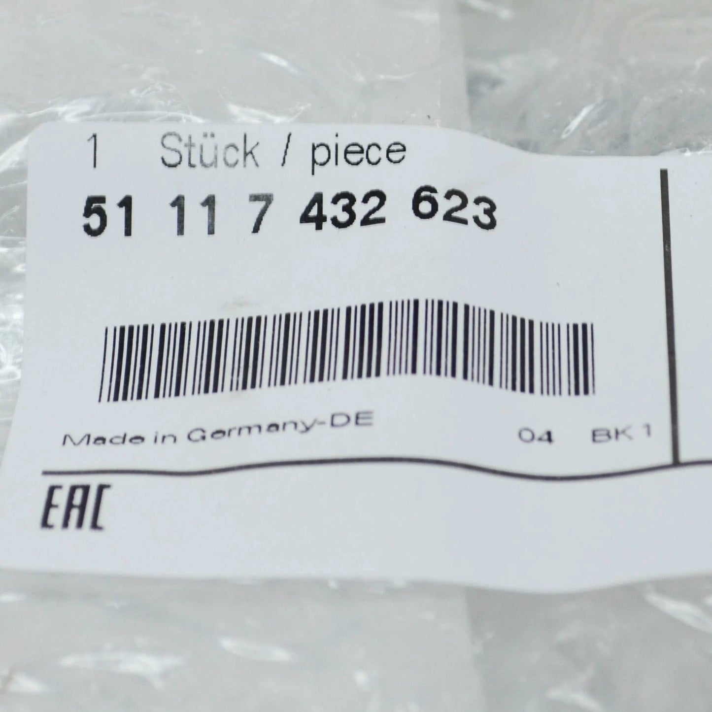 NEW BMW 4 COUPE F32 FRONT LEFT LUXURY LINE CHROME TRIM 51117432623 ORIGINAL