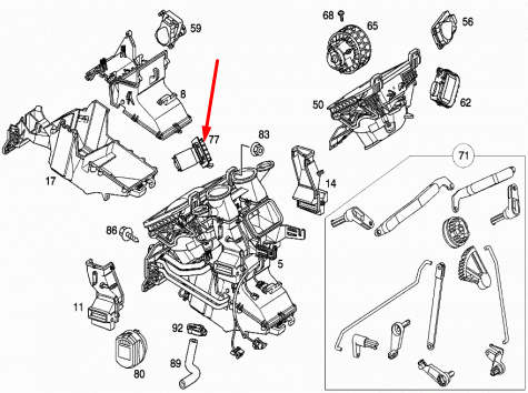 NEW MERCEDES-BENZ A-CLASS W168 HEATER BLOWER MOTOR RESISTOR A1688200897 ORIGINAL