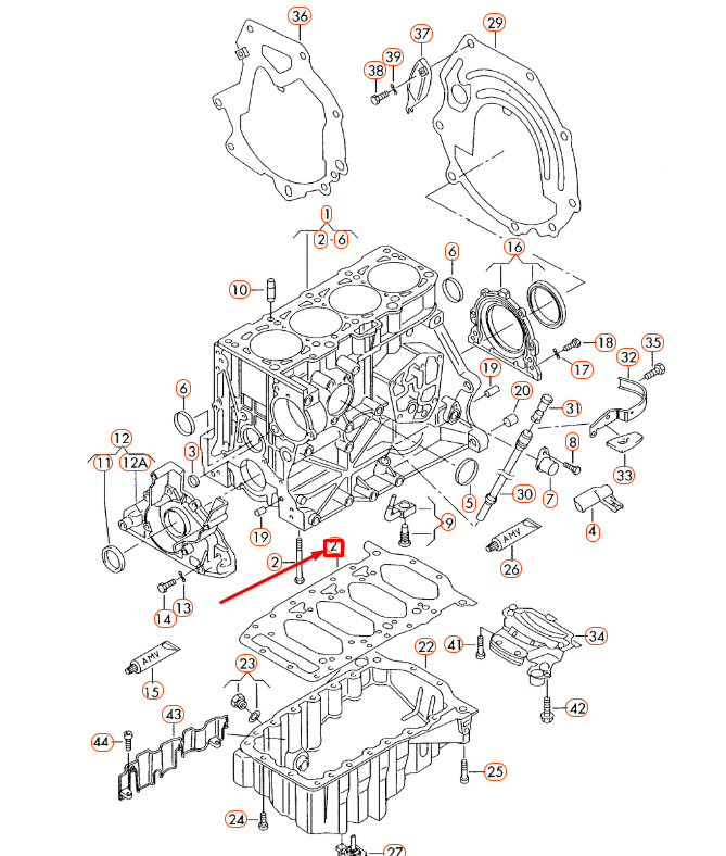 NEW AUDI A1 8X ENGINE OIL SUMP GASKET FRAME 06B103307C ORIGINAL