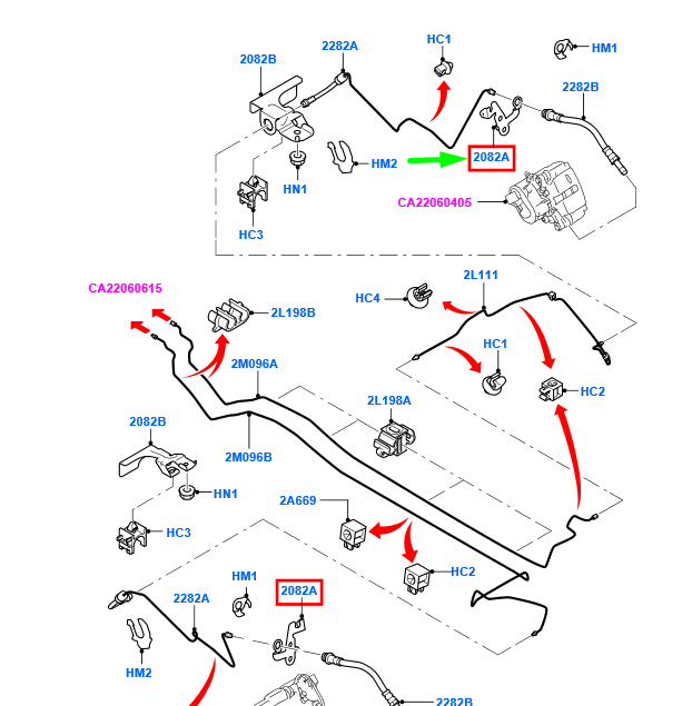 new ford mondeo mk4 rear right brake pipe bracket 1460708 7g91-2b110-ab original