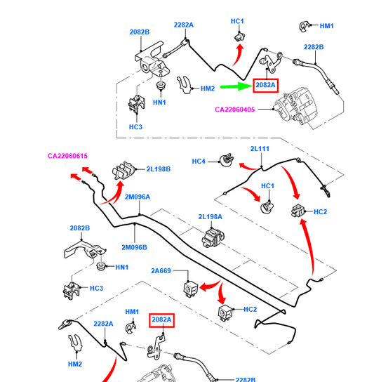 new ford mondeo mk4 rear right brake pipe bracket 1460708 7g91-2b110-ab original