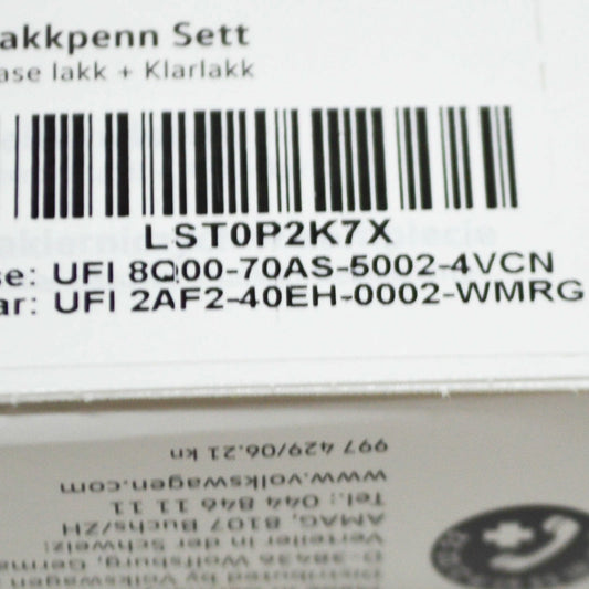 NEW VW AUDI ISLAND GREY PEARL EFFECT TOUCH UP PAINT SET LST0P2K7X ORIGINAL