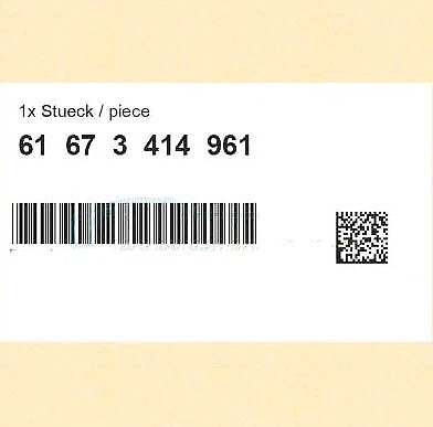 NEW BMW X3 E83 HEAD LIGHT LAMP WASHER JET NOZZLE LEFT 61673414961 ORIGINAL