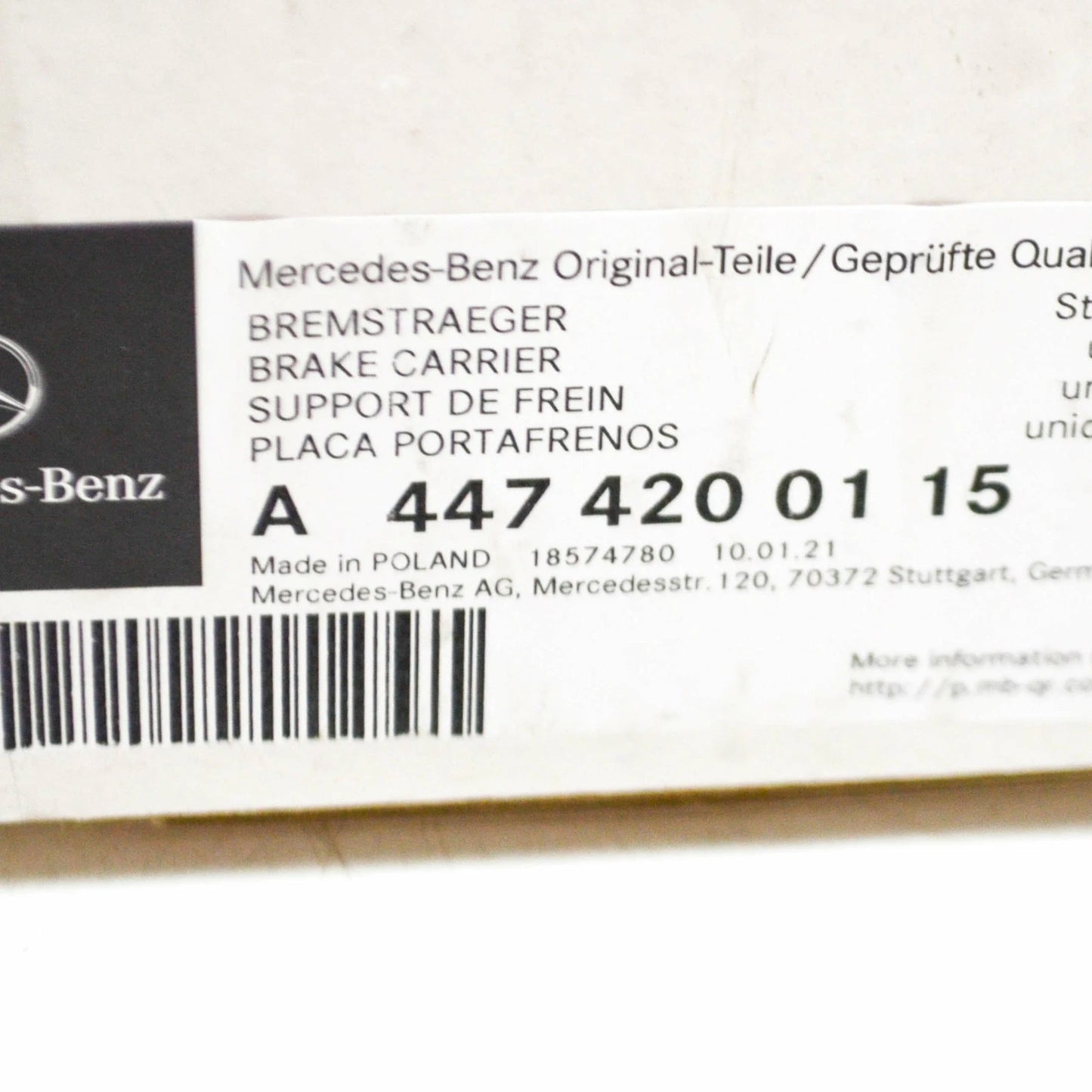 NEW MB VITO TOURER W447 FRONT RIGHT BRAKE CALIPER BRACKET A4474200115 ORIGINAL