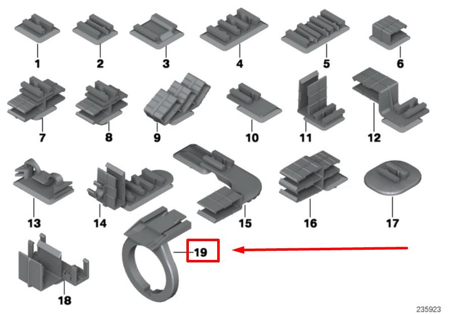 new bmw 3 e46 plug-in connection bracket 61131383759 1383759 original