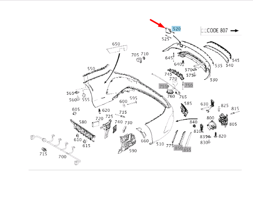 NEW MERCEDES-BENZ CLA C117 REAR BUMPER TOW HOOK EYE COVER A1178853400 ORIGINAL