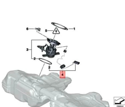 NEW BMW 5 F10 FUEL LEVEL SENDING UNIT 16117297340 7297340 ORIGINAL