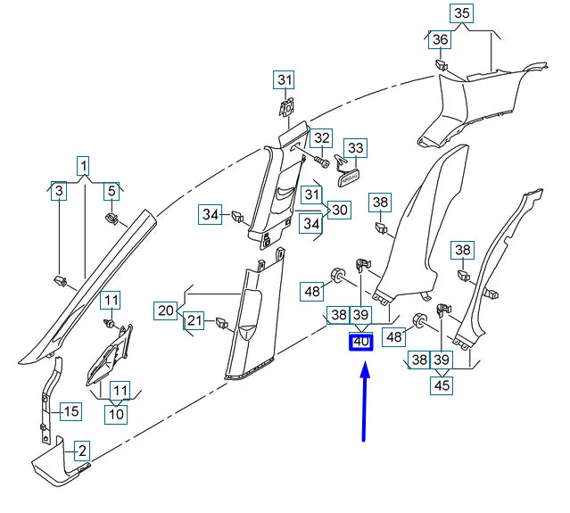 NEW VOLKSWAGEN GOLF 5G MK7 RIGHT SIDE WHEEL HOUSING TRIM 5G6867766EZA2 ORIGINAL