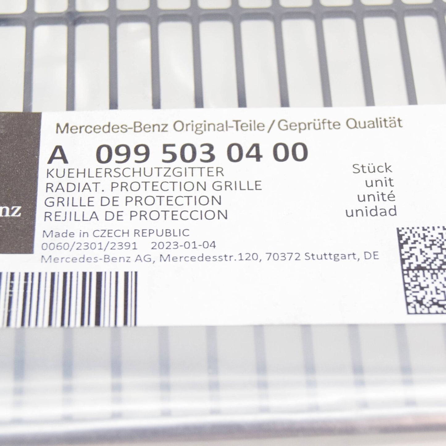 NEW MERCEDES-BENZ GLE W167 RADIATOR PROTECTION GRILLE A0995030400 ORIGINAL