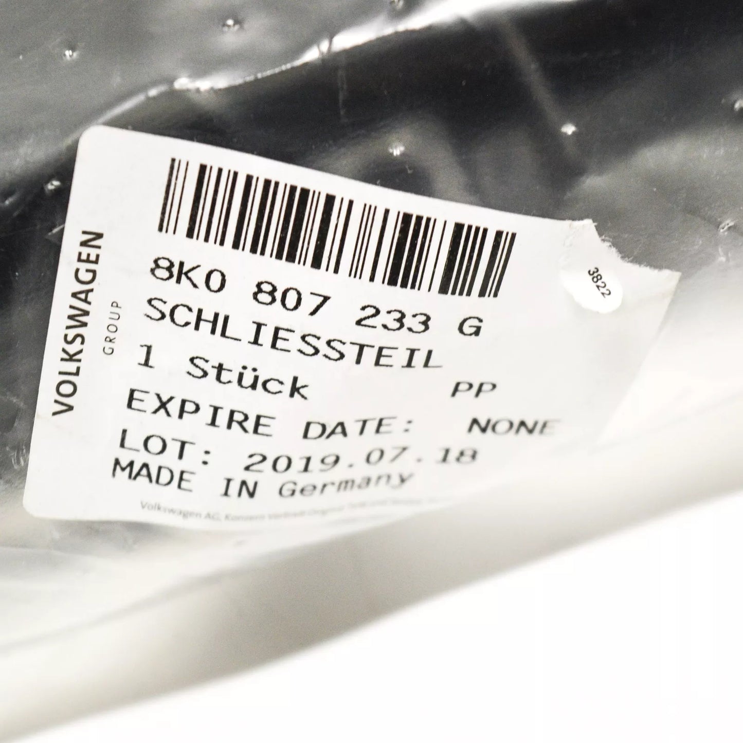 NEW AUDI A4 B8 FRONT BUMPER BACKING PLATE 8K0807233G 2014