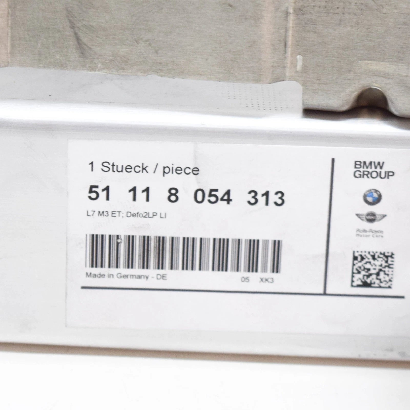 NEW BMW M2 F87 FRONT BUMPER LEFT LOWER DEFORMATION ELEMENT 51118054313 ORIGINAL