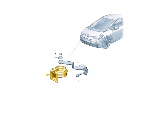 NEW VOLKSWAGEN ID.3 E11 LOW TONE HORN SIGNAL FANFARE 8X0951221A