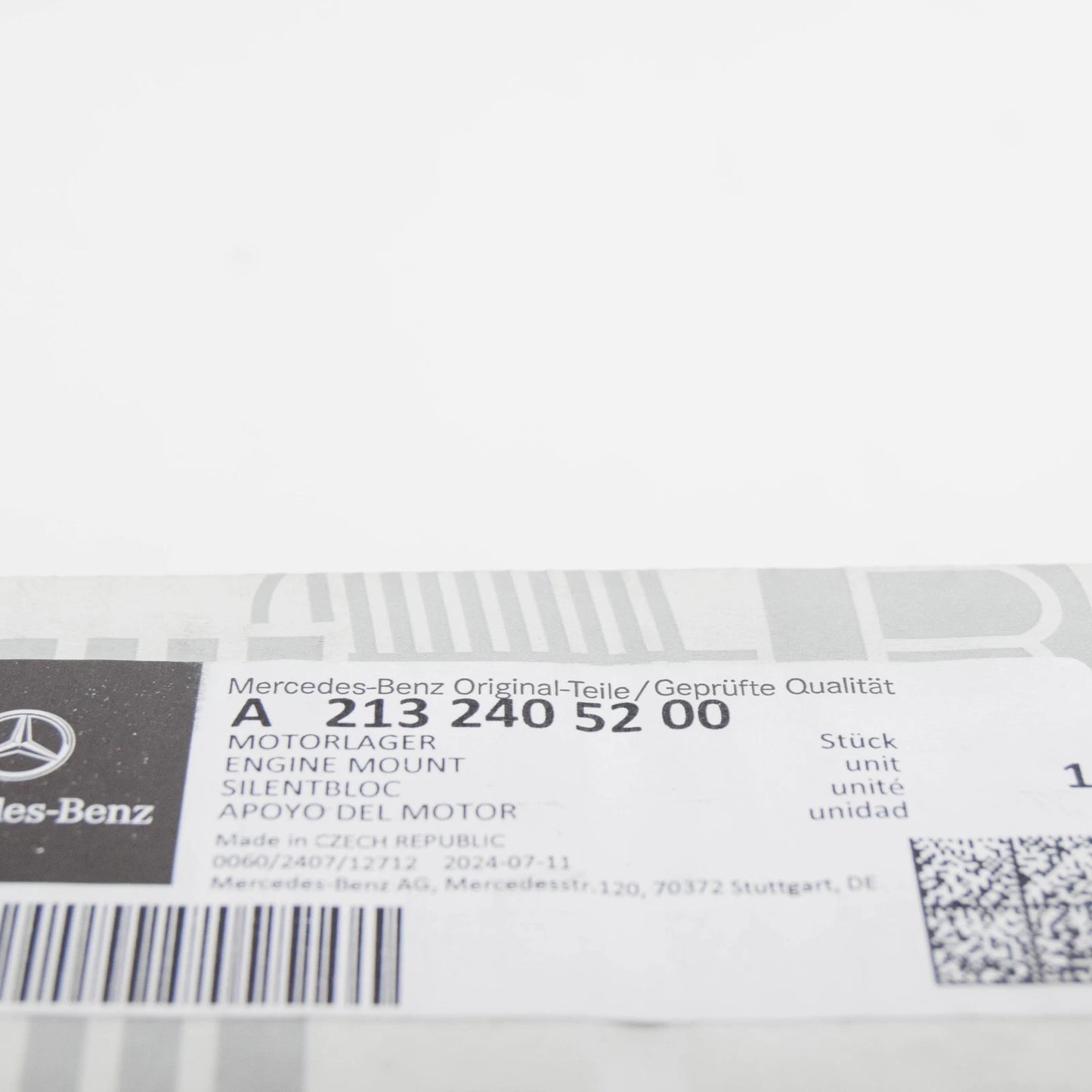 NEW MERCEDES-BENZ E W213 RIGHT SIDE ENGINE MOUNT A2132405200 ORIGINAL