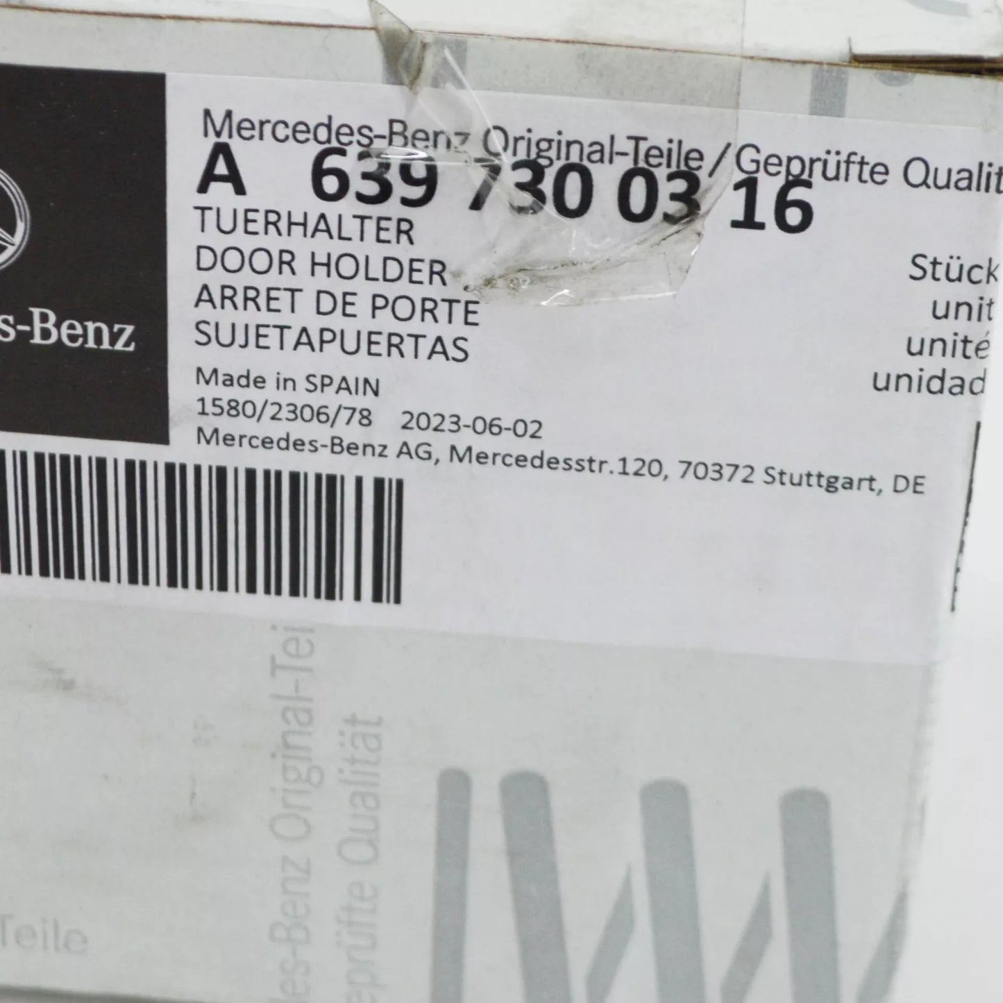 NEW MB VITO REAR DOOR SIDE PANEL RAIL BOTTOM RIGHT CHECK A6397300316 ORIGINAL