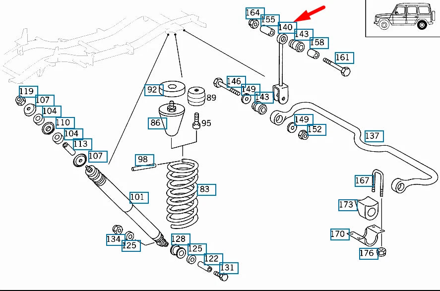 NEW MERCEDES-BENZ G-CLASS W463 TRUNK CONNECTION A4633200432 ORIGINAL