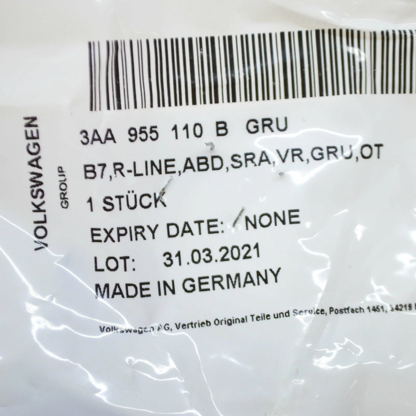 NEW VW PASSAT B7 365 FRONT BUMPER RIGHT HEADLIGHT CAP 3AA955110BGRU