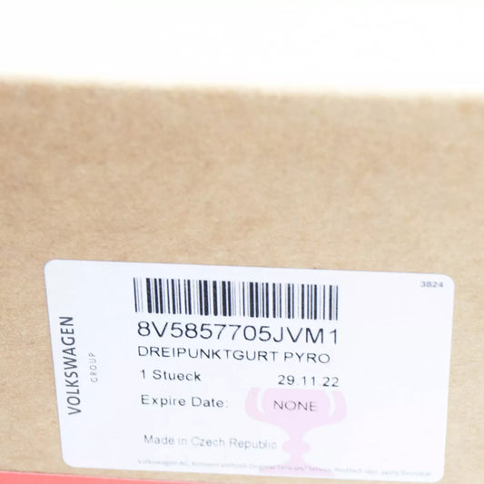 NEW AUDI RS3 FRONT LEFT SEATBELT 8V5857705JVM1 ORIGINAL