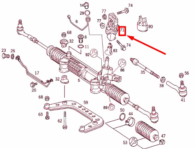 NEW MERCEDES-BENZ E W210 STEERING COUPLING LHD A2104600210 ORIGINAL