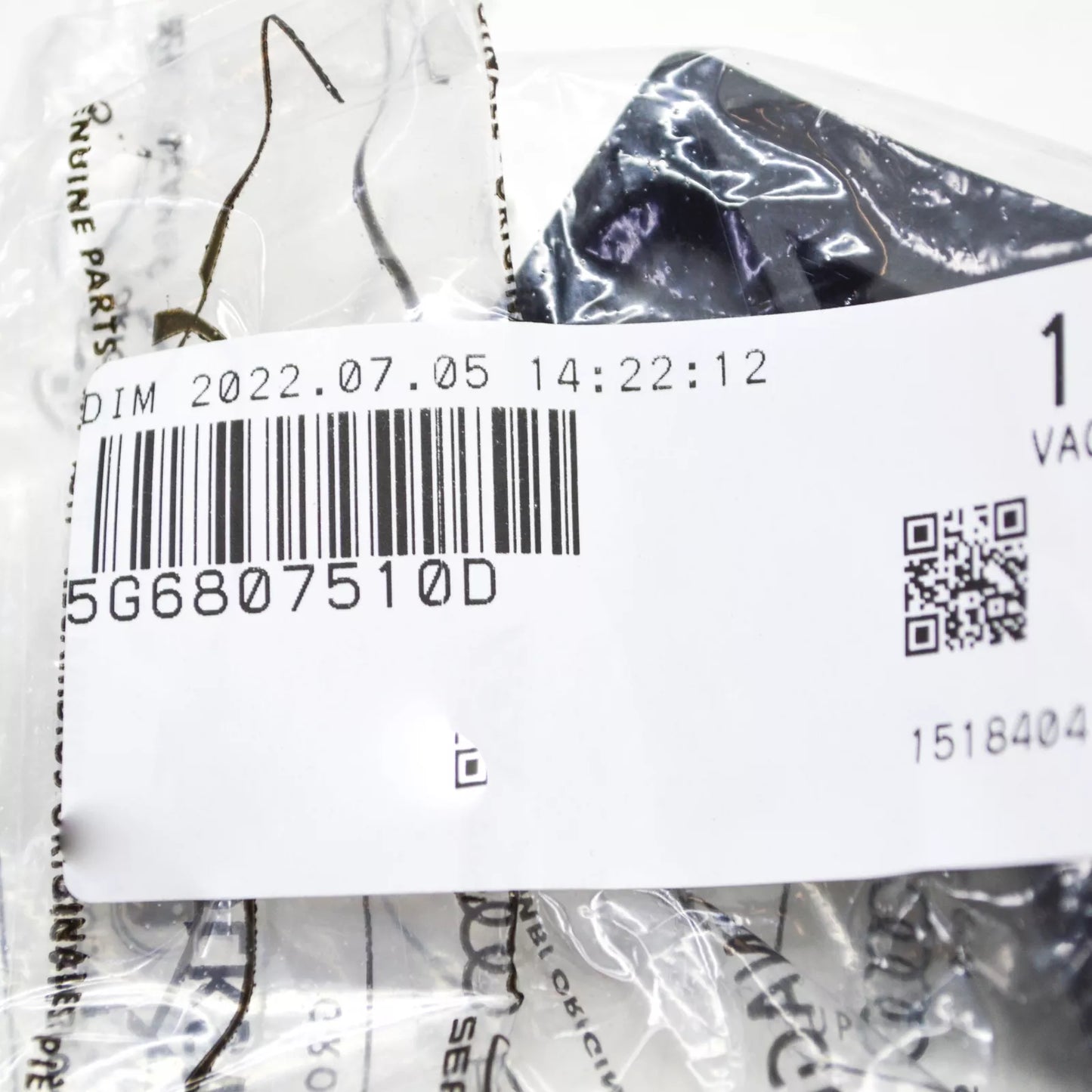 NEW VOLKSWAGEN GOLF MK7 5G REAR DIFFUSER LEFT FILLER PIECE 5G6807510D ORIGINAL