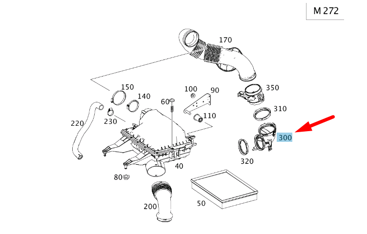 NEW MERCEDES-BENZ SPRINTER W906 AIR DUCTING A2721400118 ORIGINAL