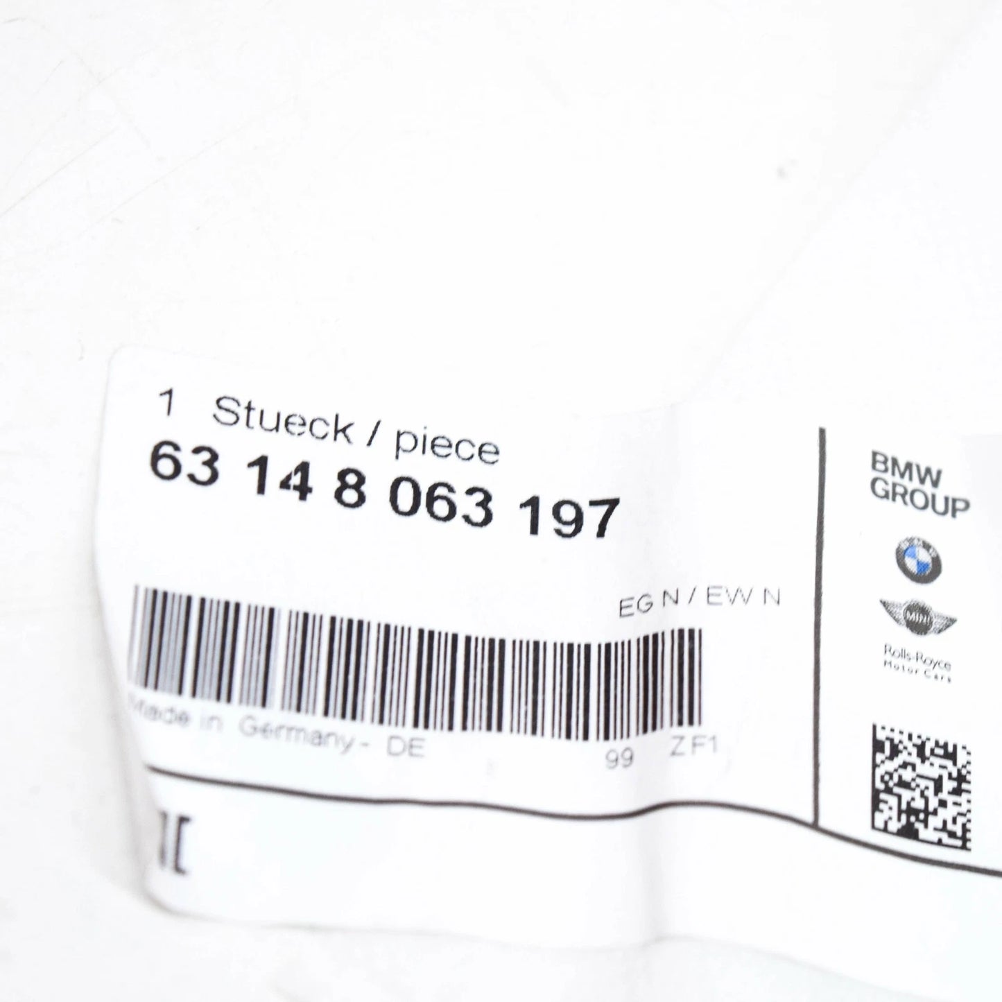 NEW BMW 7 G11 G12 REAR LEFT BUMPER REFLECTOR 63148063197 8063197 ORIGINAL