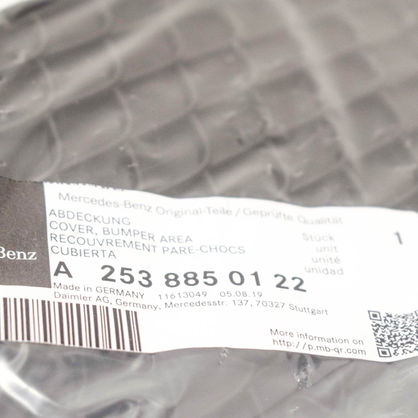 NEW MERCEDES BENZ GLC C253 FRONT LEFT BUMPER GRILLE A2538850122 ORIGINAL