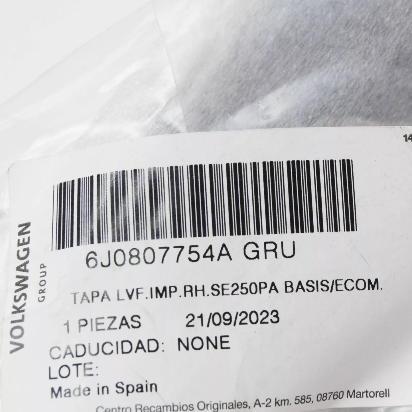 NEW SEAT IBIZA ST 6J 6P RIGHT HEADLIGHT WASHER COVER CAP 6J0807754AGRU ORIGINAL