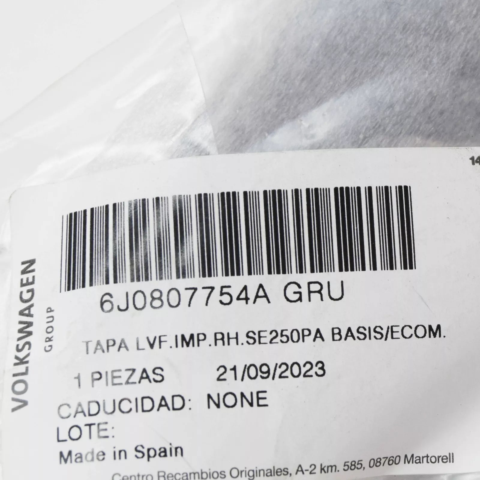 NEW SEAT IBIZA ST 6J 6P RIGHT HEADLIGHT WASHER COVER CAP 6J0807754AGRU ORIGINAL