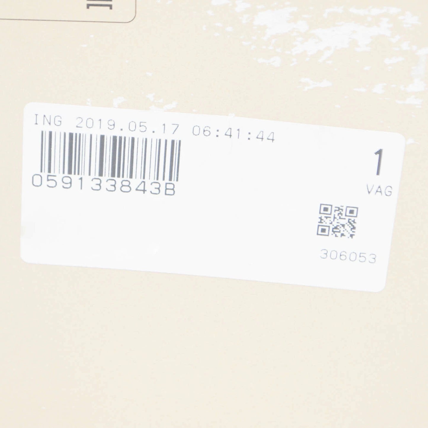 NEW AUDI A6 AVANT C6 ENGINE AIR FILTER 059133843B ORIGINAL