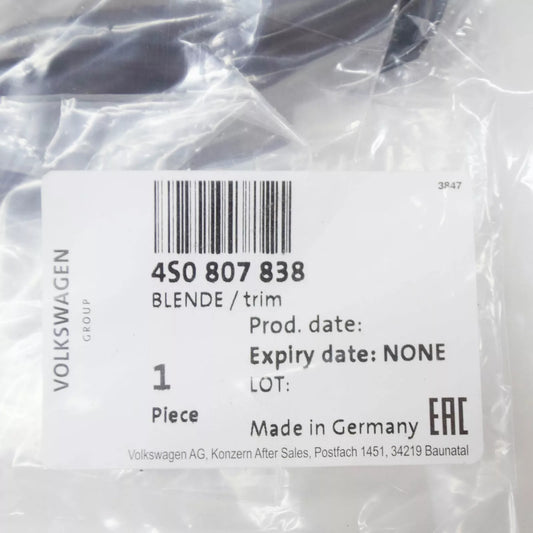 NEW AUDI R8 4S FRONT BUMPER RIGHT SIDE TRIM 4S0807838 2018 ORIGINAL