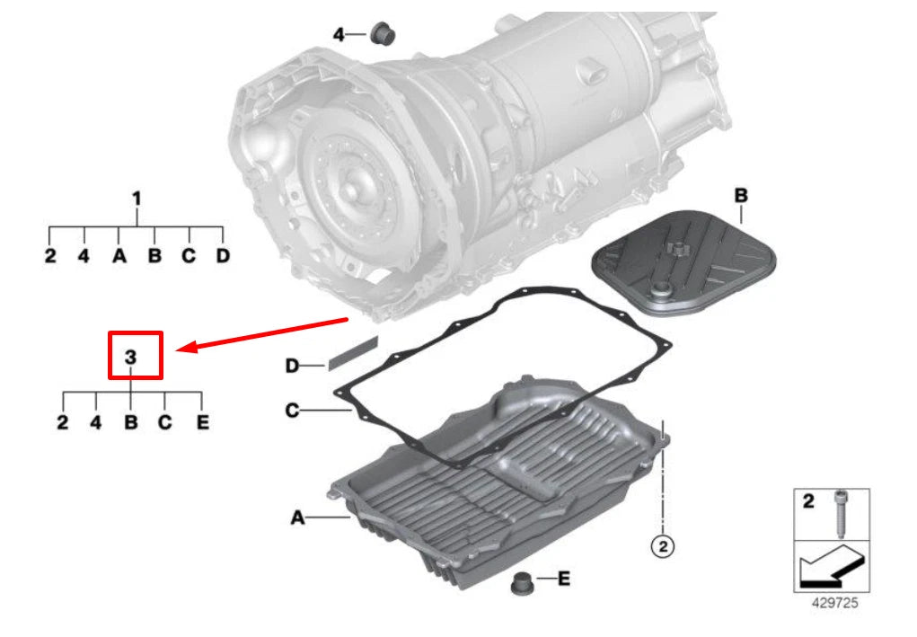 NEW BMW X3 F25 OIL FILTER REPAIR KIT 24007855263 7855263 ORIGINAL