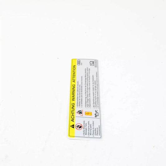 NEW AUDI A1 8X HIGH VOLTAGE SIGN LABEL 8K0010520A ORIGINAL