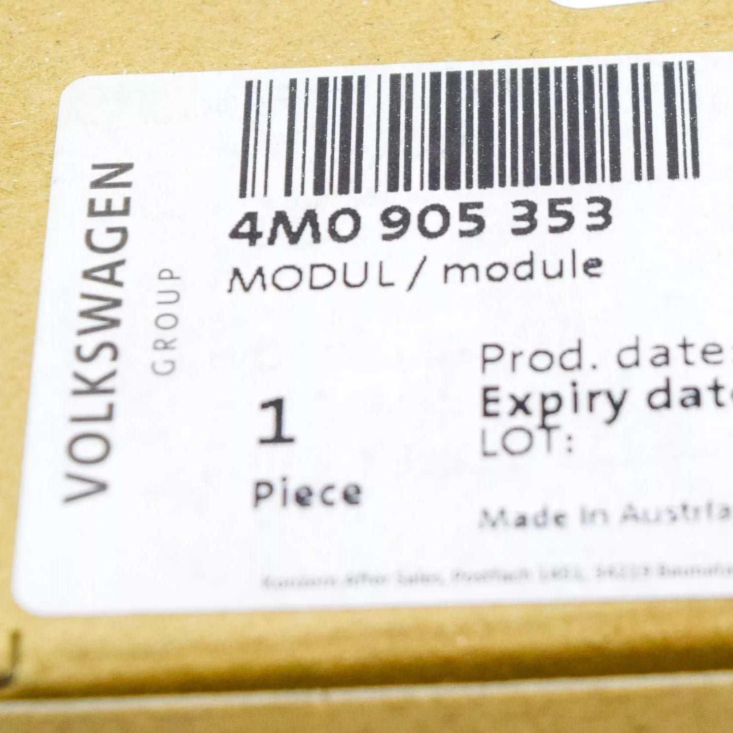 NEW AUDI Q7 4M FRONT LEFT HEADLIGHT CONTROL MODULE 4M0905353 ORIGINAL