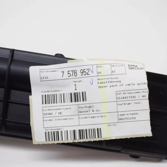 NEW BMW 7 F01 CABLE GUIDE UPPER PART 12527578952 7578952 ORIGINAL