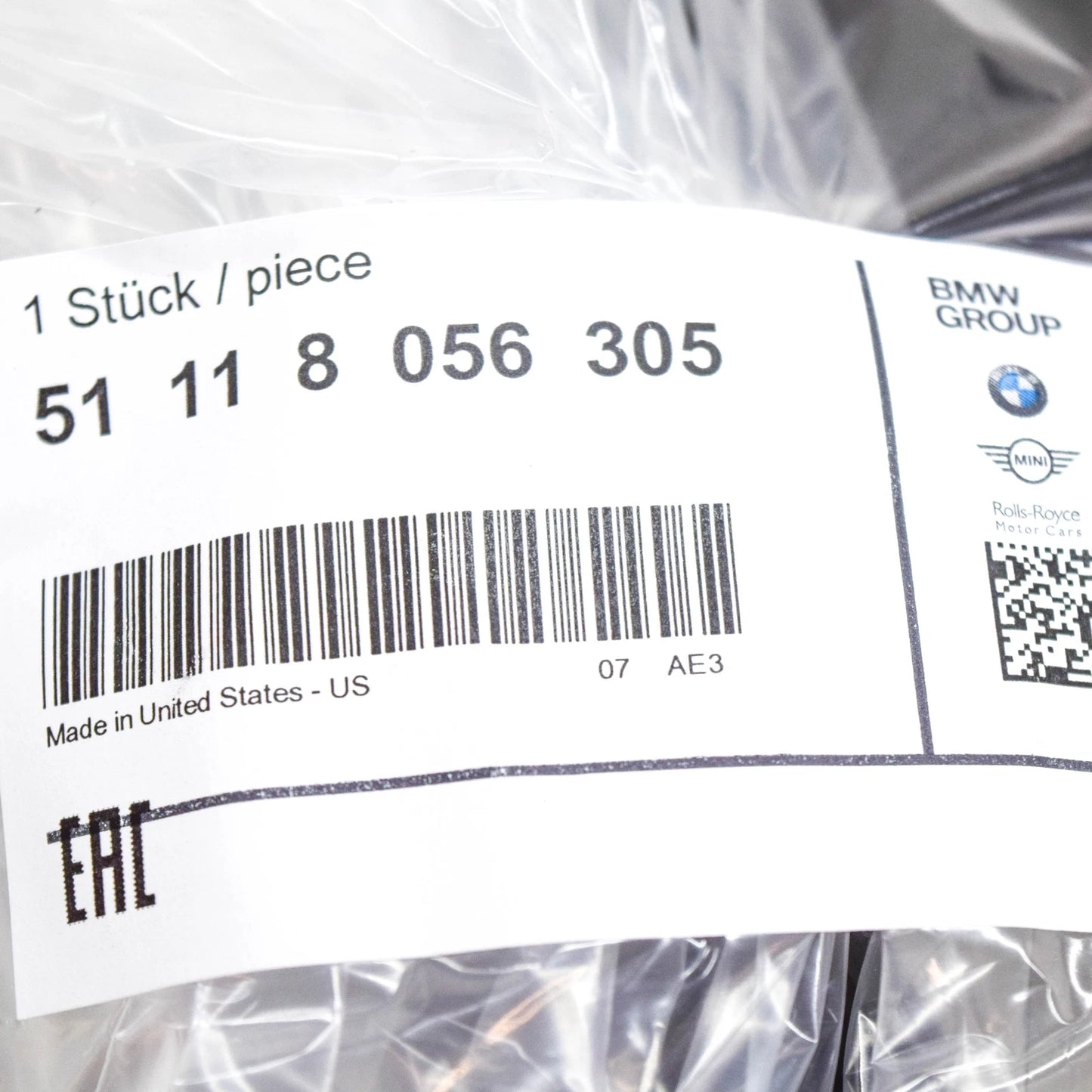 NEW BMW X5 F15 F85 M FRONT LEFT AIR INTAKE DUCT 8056305 51118056305 ORIGINAL