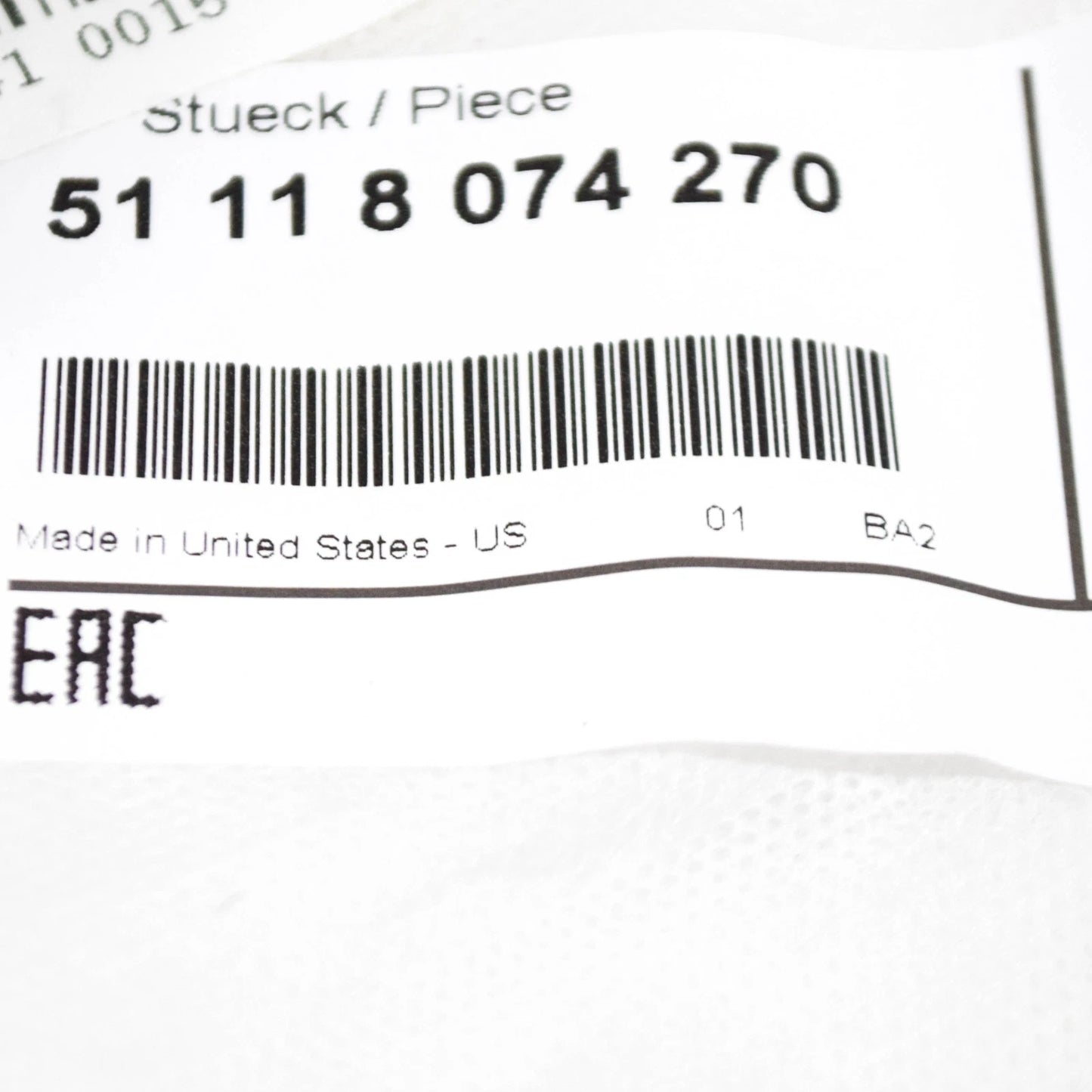 NEW BMW X5 G05 M FRONT BUMPER AIR INLET RIGHT FINISHER 51118074270 ORIGINAL