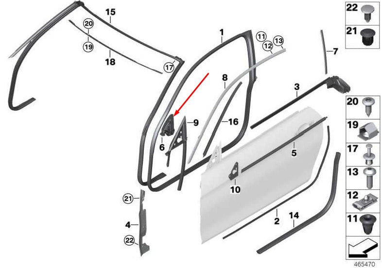 NEW BMW 4 F36 FRONT LEFT DOOR SPEAKER TWEETER COVER HARMAN 51337401151 ORIGINAL