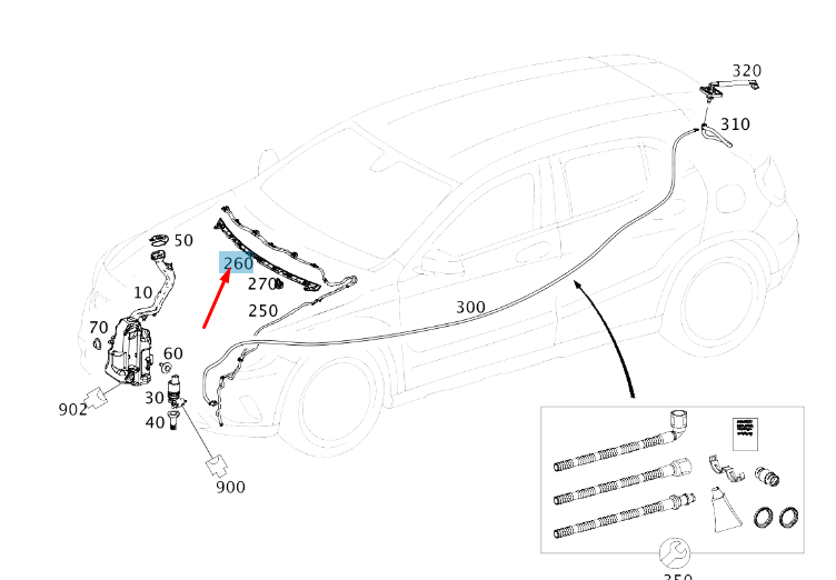 new mercedes-benz gla x156 windshield panel retainer rail a1768600014 original