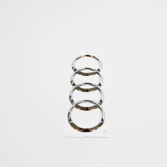 NEW AUDI Q5 8R REAR TRUNK RINGS EMBLEM BADGE 4H0853742A2ZZ ORIGINAL