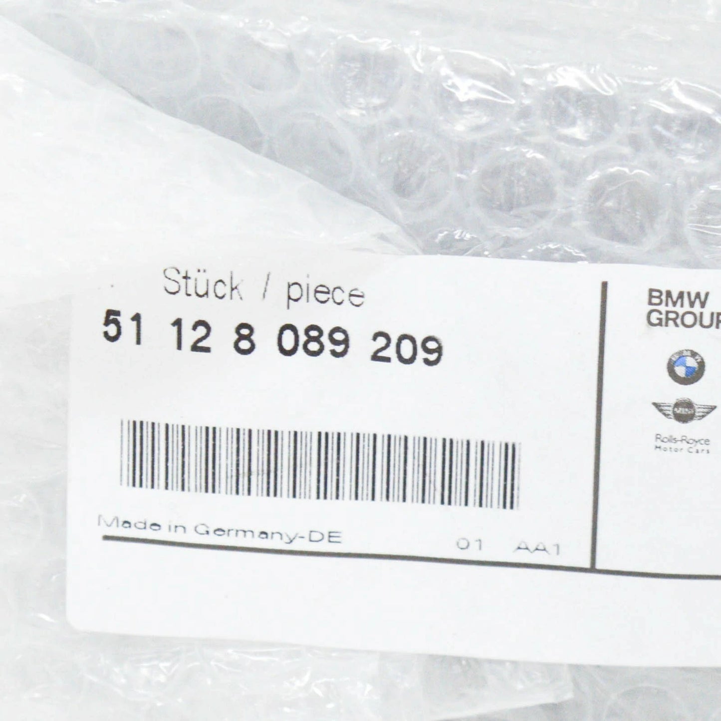 NEW BMW 3 G20 G21 M FRONT BUMPER LEFT SIDE GRILLE TRIM 51128089209 ORIGINAL