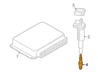 new bmw 5 e60 spark plug 12122158252 2158252 4.8 petrol original