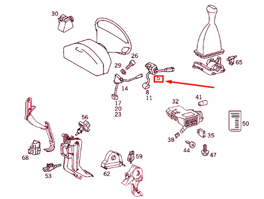 new mercedes-benz e w210 turn indicator switch a210540014427 original