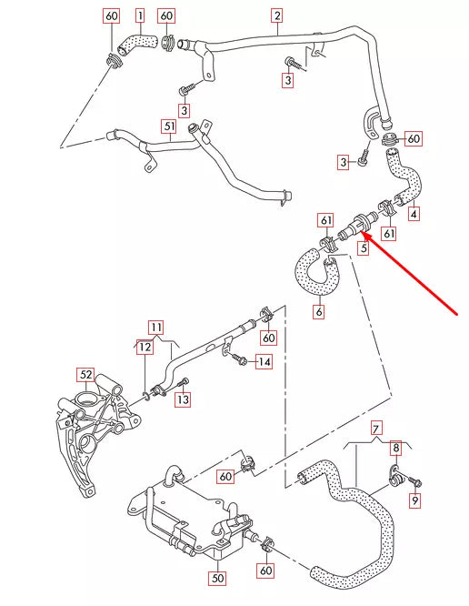 NEW AUDI A3 8P ENGINE COOLANT THERMOSTAT 1K0121113A 2.0 TFSI