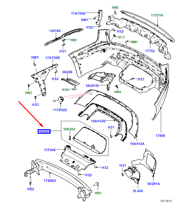 new lr range rover velar l560 rear towing hook opening cover lr093527 original