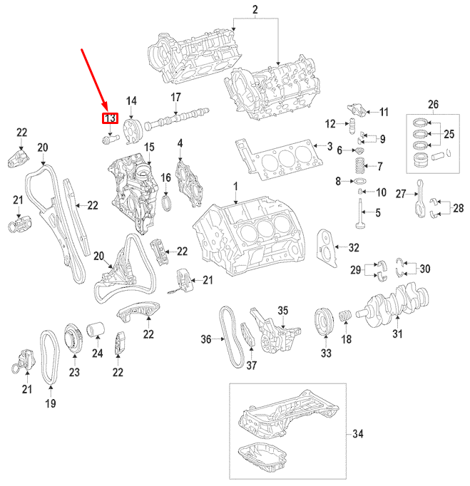 NEW MB AMG GT C190 ENGINE VARIABLE TIMING CONTROL VALVE A2760500278 ORIGINAL